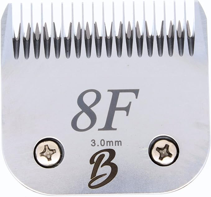 Bucchelli Detachable A Series 8f Blade Dog Grooming Clipper Blade 3mm Cuts Length Full Tooth Finishing Blade Japanese Carbon Steel 8f Clipper Blade | 3mm Clipper Blade (Compatible A5 Series(B8f)