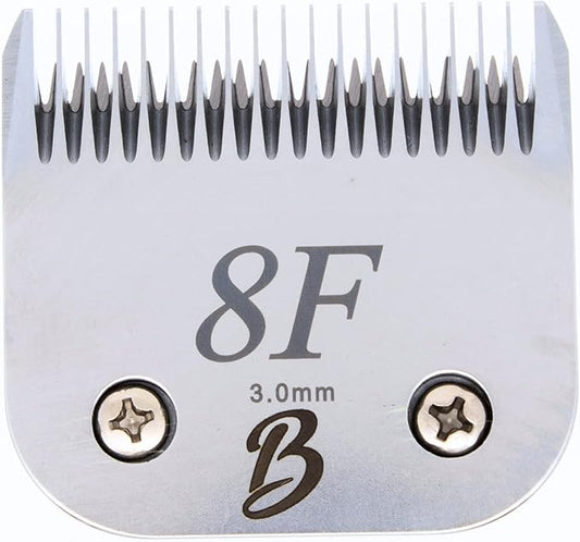 Bucchelli Detachable A Series 8f Blade Dog Grooming Clipper Blade 3mm Cuts Length Full Tooth Finishing Blade Japanese Carbon Steel 8f Clipper Blade | 3mm Clipper Blade (Compatible A5 Series(B8f)