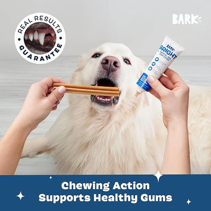 Barkbox Bright Original Dog Dental Kit, 30 Teeth Cleaning Chew Sticks & Toothpaste, Large Breeds