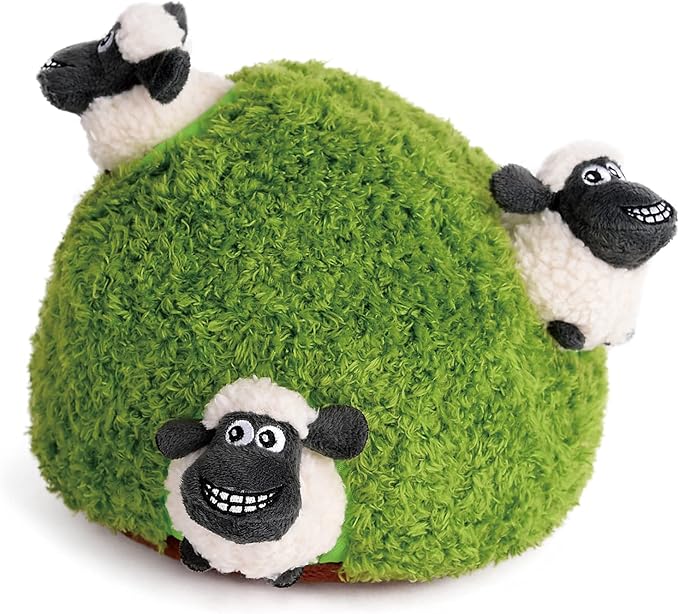 Hide and Seek Dog Puzzle Puppy Toys, Interactive Squeaky Plush, Stuffed Toys for Dogs, Small Size(Sheep, Panda, Forest Animals) (Sheep)