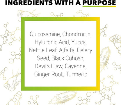 InClover Connectin Natural Hip & Joint Supplement for Dogs with Glucosamine, Chondroitin & Hyaluronic Acid - Powder for Dog Mobility, Comfort & Active Lifestyle Support, 3.oz