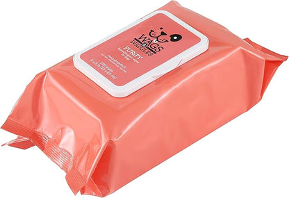 Wags & Wiggles Purify Hypoallergenic Wipes for Dogs, Zesty Grapefruit Scent - Scented Dog Wipes Gently Clean & Condition Your Dog's Coat Without A Bath, 100 Count
