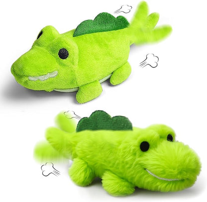 ZeLing HTL Interactive Cat Toys for Indoor Cats - Self-Charging Croc Chase Toy with 360° Motion, Wagging Tail & Catnip, Automatic Exercise Toy for Bored Kittens/Adults(Set)