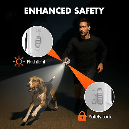 Dog Bark Deterrent Device, 3X Ultrasonic Anti Barking, 6 Training Modes 23 FT Range Barks No More Indoors Outdoors Behavior Correct Safe & Humane Rechargeable Compact Bark Control for Dogs (Silver)