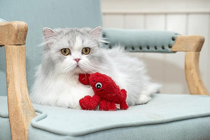 Interactive Catnip Cat Plush Toy, Ocean Theme, 5'', for All Breed Size Cats (Lobster)