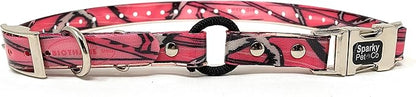 Sparky Pet Co - Zeus ECollar Replacement Strap - Bungee Loop Dog Collar - Waterproof Biothane - Adjustable - Double Buckle - Quick Snap Metal Clasp - For Invisible Fence Systems - 3/4" x 28" Pink Camo