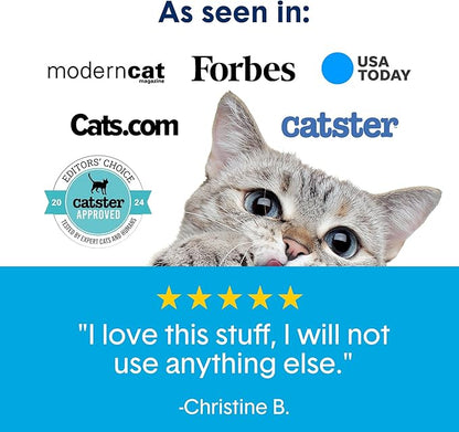 Boxie Unscented 30 Day Odor Control Clumping Clay Cat & Kitty Litter 28 lb, 99.9% Dust-Free, Hard Flat Top Clumps, No Fragrances No Fillers, Long-Lasting, Easy to Scoop