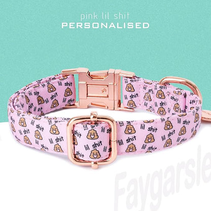 Faygarsle Pink Dog Collar for Small Medium Large Dogs Cute Puppy Collars for Female Dogs Funny Dog Collars for Summer Spring Wedding Necklace Girl Dog Collar M