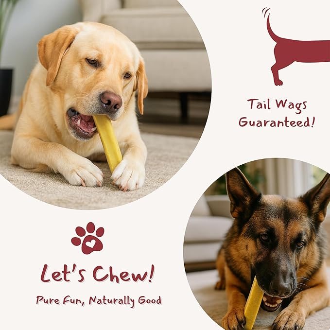 Majestic Pet Himalayan All-Natural Yak Style Cheese Dog Chews Made with 100% Cows Milk- Long Lasting Dental Chew for Dogs - Healthy Pet Treats (Calm & Joint Wellness, Large, 1 Pack