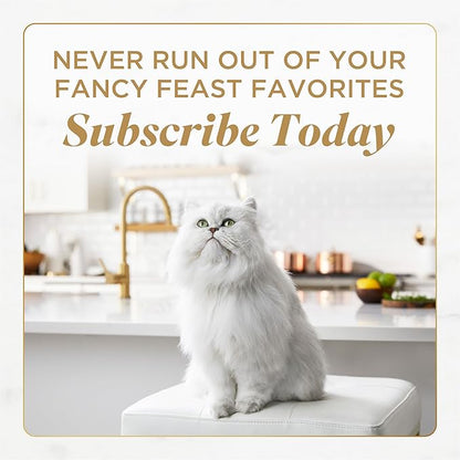 Purina Fancy Feast Savory Centers Wet Cat Food Pate Variety Pack With Chicken, Salmon, Beef, and Tuna Pate with Gravy Center - (2 Packs of 12) 3 oz. Pull-Top Cans