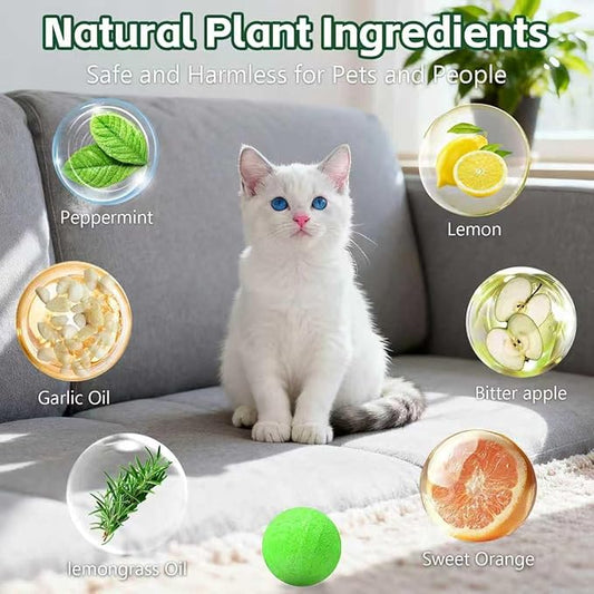 iALTERLL Cat Repellent Outdoor to Keep Cats Away (12Pack) Natural Peppermint Oil Cat Deterrent Outdoor and Indoor Green