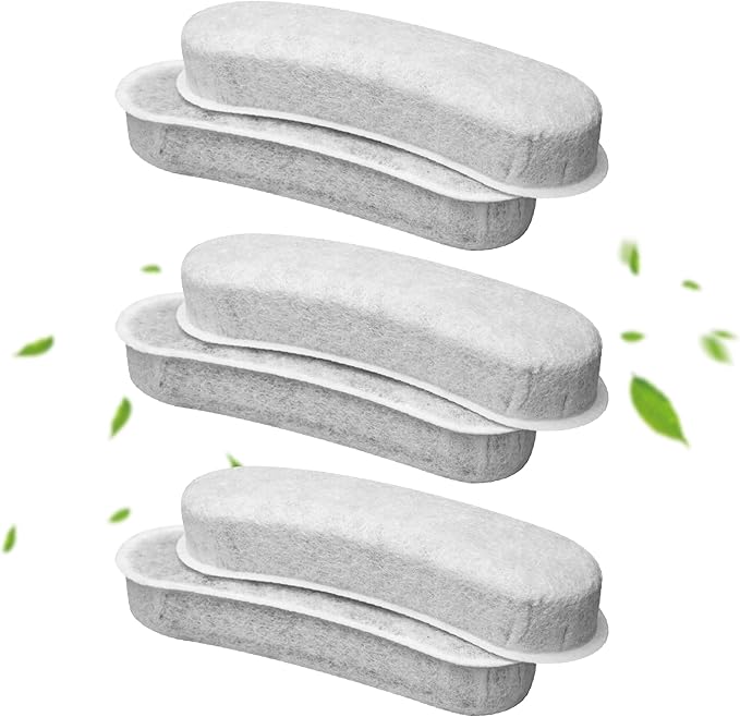 TOGGATH Cat Water Fountain Charcoal Replacement Filters Compatible with W600 Large Dog Water Fountain 205oz/6L Automatic Pet Dog Water Bowl Drinking Dispenser (6 Pack)