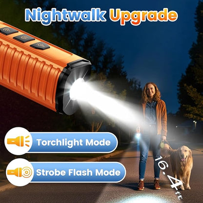 Cbersmg Dog Bark Deterrent Device 3X Anti Barking Device for Dogs, 5 Modes Stop Neighbors Dog Barks No More Safe for All Dogs 50FT Bark Control Indoor Outdoor with Flashlight,Dog Training Device