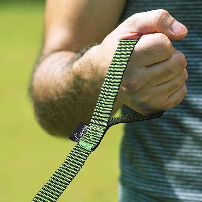 Hi Kiss Dog/Puppy Obedience Recall Training Agility Lead - 15ft 20ft 30ft 50ft 100ft Training Leash - Great for Training, Play, Camping, or Backyard(20ft,Black_Green)