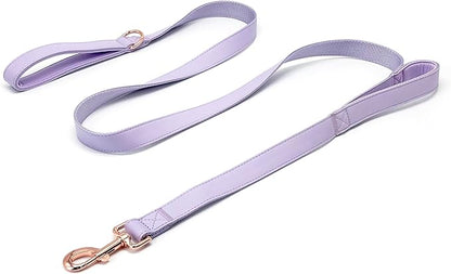 Dog Leash 6ft Long,Traffic Padded Two Handle,Heavy Duty,Double Handles Lead for Control Safety Training,Leashes for Large Dogs or Medium Dogs,Dual Handles Leads (Purple, 25MM*6FT)