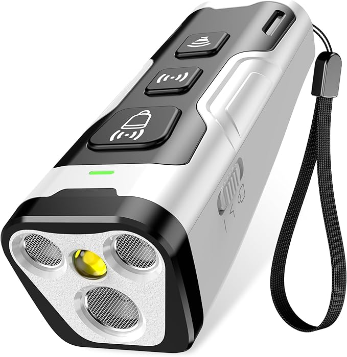 Dog Bark Deterrent Device, 3X Ultrasonic Anti Barking, 6 Training Modes 23 FT Range Barks No More Indoors Outdoors Behavior Correct Safe & Humane Rechargeable Compact Bark Control for Dogs (Silver)