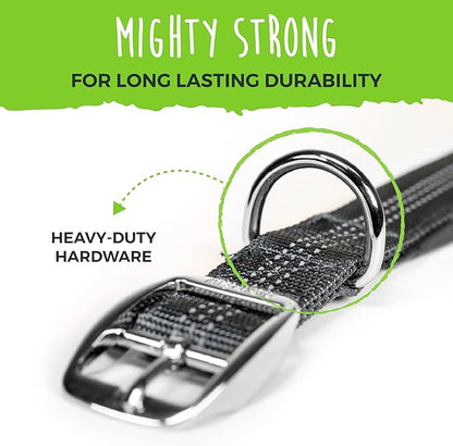 Mighty Paw Ultra Soft Dog Collar - Ultimate Comfort with Soft Neoprene Padding - All-Metal Adjustable Buckle for Large & Small Dogs - Mighty Strong for Long Lasting Durability - Stay Safe and Visible