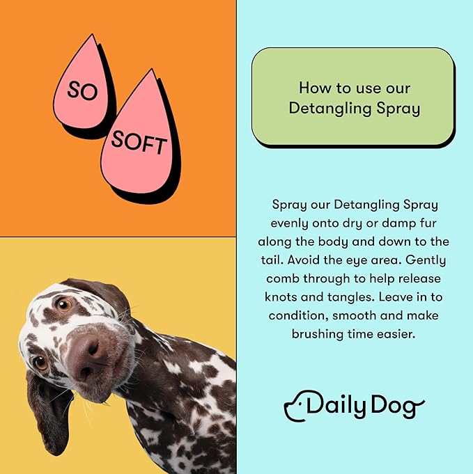 Detangling Spray Dematting, Detangler Spray For Dogs - 200ml (bundle of 2)
