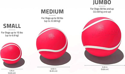 Playology Dog Toys | Squeaky Chew Ball - Bouncy Durable Floating Fetch Ball for Dogs | Medium Grandma's Gravy Scented Toy - Easy to Clean and Made from Non Toxic Materials