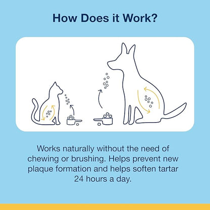 ProDen PlaqueOff Scoopables: Salmon-Flavored Dental Bites for Cats - Natural Kelp Formula for Plaque & Tartar Control, Freshens Breath- 45 Scoops