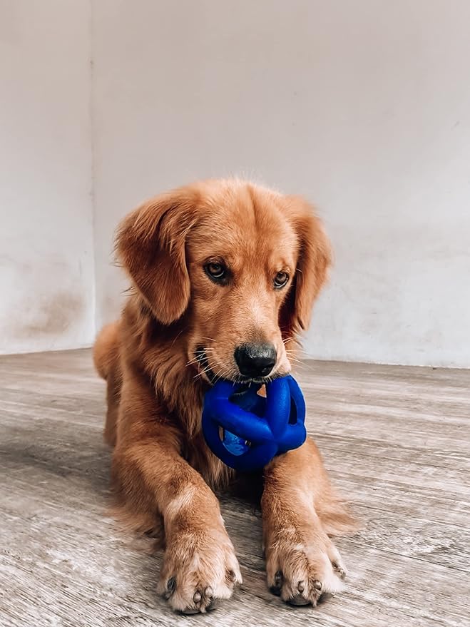 SuperChewer Tough Dog Cage Ball Toy | Lifetime Replacement | Strong Natural Rubber | Great Dog Fetch Toy | Chew Toys for Dogs | Ultra Durable Chew Toys fsor Aggressive Chewers | For Large Breeds