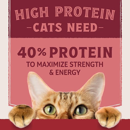 Natural Balance Ultra Protein Dry Cat Food, Real Salmon & Chicken Meal Recipe with Chicken Liver & Chicken Hearts - 6 lbs.
