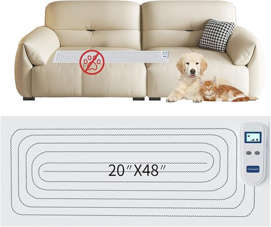Scat Mat for Dogs and Cats, 41"x19"Rechargeable pet Shock mat,3 Adjustable Safe Modes, Indoor Dog & cat countertop Deterrent,Keep Pets Off Counters, Furniture, Couch, Sofa, Bed,Shock Pads for Cats