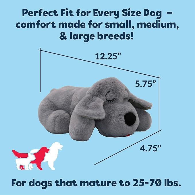 Snuggle Puppy Original Toys - Heartbeat Puppy for Dogs - Pet Anxiety Relief and Calming Aid - Comfort Dog Toys for Behavioral Training