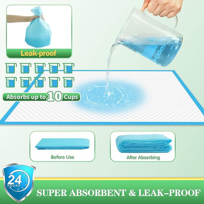 DEEP DEAR Dog Pee Pads Extra Large, 36"x36" Puppy Pads for Training, Leak-Proof Pee Pads for Dogs, Super Absorbent Puppy Potty Pads, Disposable Pet Pads for Puppies, Cats, Rabbits (30-Count)