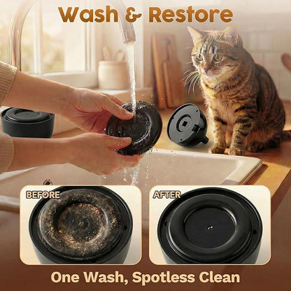 Interactive Cat Toys for Indoor Cats: Upgraded 360° Automatic Spin Flying Bird Feather Wand with Silicone Protected Rod Safe Play, Strong 8cm Suction Cup, USB-Rechargeable for Bored Kittens and Adult