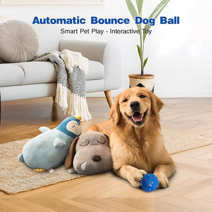 Interactive Dog Ball, Smart Interactive Dog Toys for Medium and Large Dogs, Automatic Moving Pet Ball with E-TPU Material, Rechargeable Bouncing Rotating Vibrating Dog Toy to Keep Them Busy