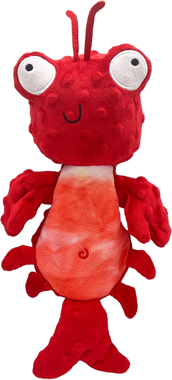 Huxley & Kent Slappies for Dogs | Claude Lobster (Small) | Squeak & Shake Dog Toy | No Stuff Squeaky Toy, TPR Ball in Head | Simulates Hunting Nature for Dogs