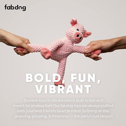 fabdog, inc. Floppy Pig Dog Toys (Large), Small Breeds