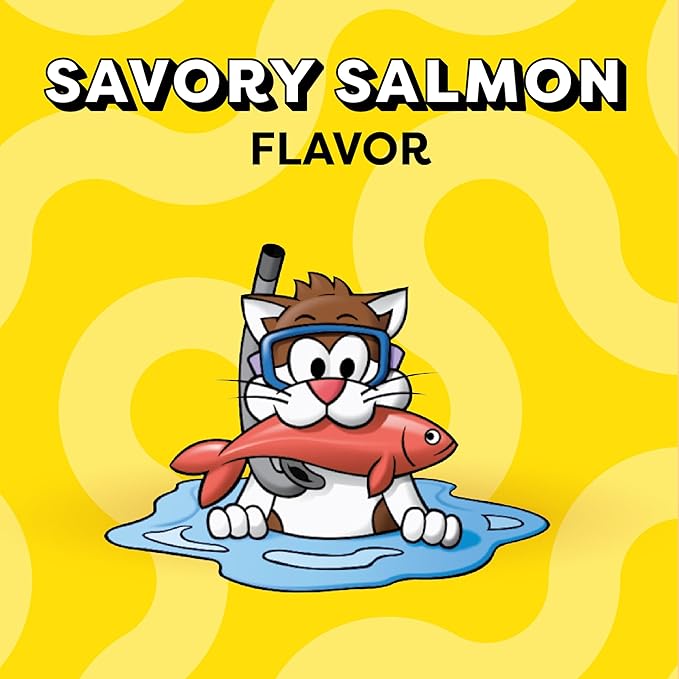 Temptations Classic Crunchy and Soft Cat Treats, Savory Salmon Flavor, 30 oz. Tub