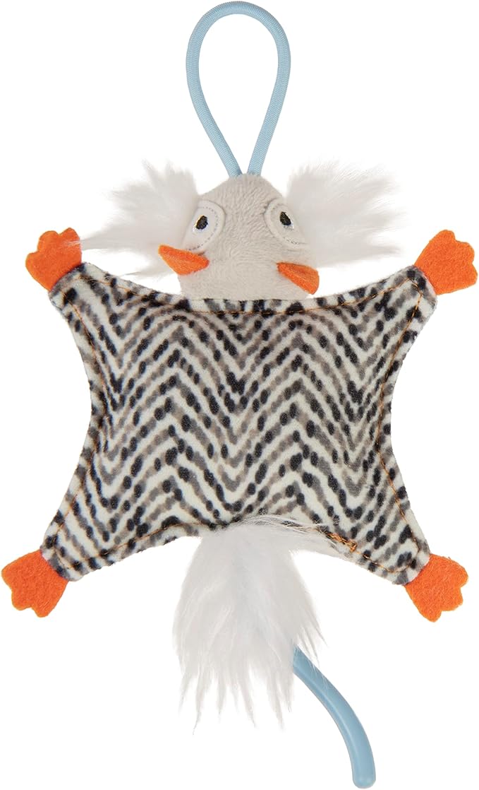 Instincts by SmartyKat HappyNip Soarin' Squirrel Crinkle Launcher Plush Interactive Cat Toy, Contains Catnip & Silvervine - Multicolor, One Size
