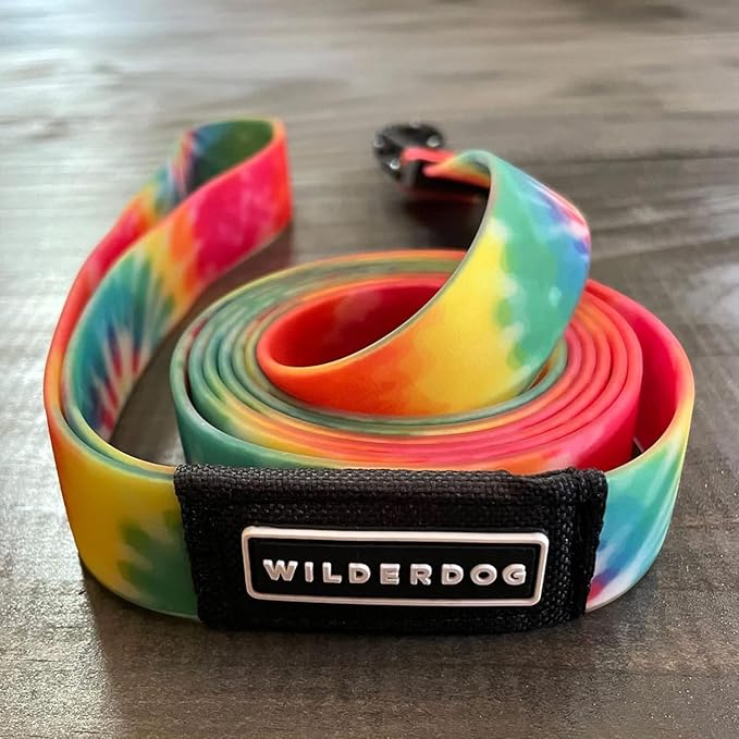 Wilderdog Waterproof Dog Leash - Repels Water & Dirt - Tie Dye