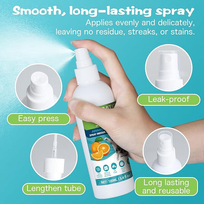 KODASNY Cat Deterrent Spray, Natural Non-Toxic Cat Repellent Spray, Indoor & Outdoor Pet Training Cat Anti-Scratch Spray for Furniture, Carpet, Sofas, Curtain Protection, No Trace Formula (200 ML)