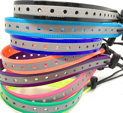 Replacement GPS eCollar with Adjustable Bungee, Multi-Hole Design, and Secure Toggle Closure for Small Dogs (Purple, Small Neck) Reflective