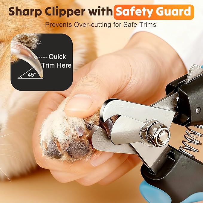Silent Dog Nail Grinder, Whisper Quiet Claw Trimmer for Sensitive Pets, Safe & Stress-Free Nail Grooming for Dogs and Cats