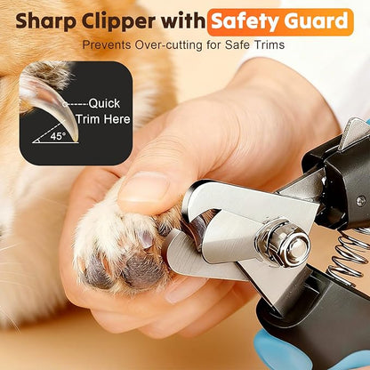 Silent Dog Nail Grinder, Whisper Quiet Claw Trimmer for Sensitive Pets, Safe & Stress-Free Nail Grooming for Dogs and Cats