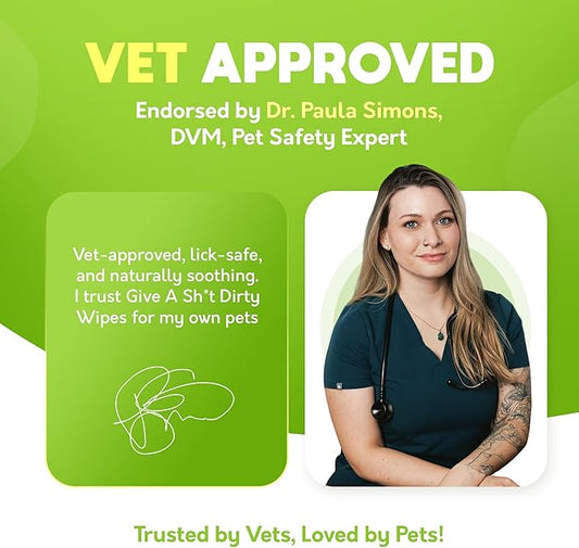 Lick-Safe Daily Pet Wipes for Dogs & Cats - Vet-Approved & Hypoallergenic - Cleans Mud, Odor & Dander - Wipes for Paws, Face & Butt - 10% to Charity - Earth-Friendly & Unscented Cleaning - Pack of 400