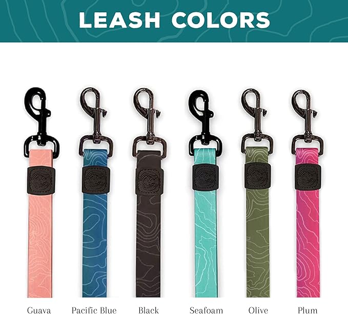 Wilderdog Waterproof Dog Leash - Repels Water & Dirt - Plum