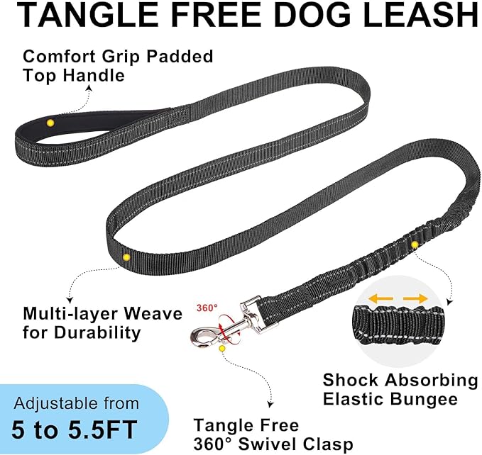 BEAUTYZOO Dog Harness for Small Dogs, No Pull Dog Harness and Leash Set, Soft Escape Proof Puppy Vest Harness with Handle, Reflective Lightweight Step in Harness for Girl Boy Dogs, Black XS