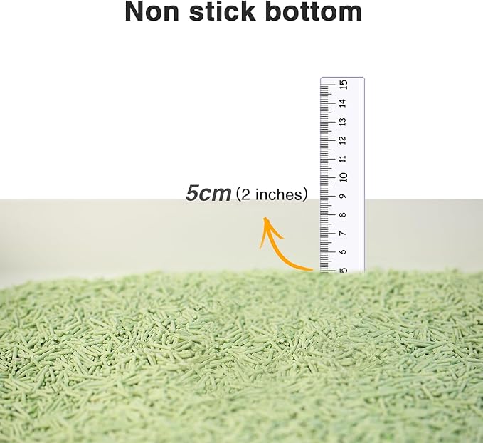 DI BI GRAMAS Cat Litter 24LB/4 Packs Dust-Free Clumping Tofu Cat Litter Quickly Absorb Odors Toilet Can Flush Into The Toilet Pure Natural tofu cat Litter (Green Tea)