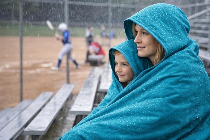 Premium Deluxe 100% Waterproof Blanket Guarantees to Keep Your Bed Dry! Crinkle-Free Ultra-Soft Fleece Furniture Protector for People Kids Pets. EZ Wash/Dry Purple/Blue Reversible 80x60