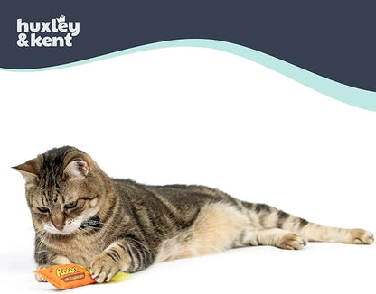 Huxley & Kent Plush Cat Toy - Interactive Catnip Toy for Cats & Kittens - Soft with Crinkle & Catnip - Fun Indoor Play - Roscos Fluffer Puffs