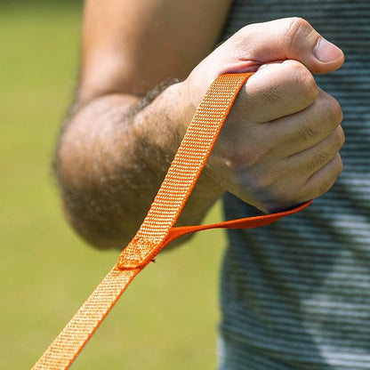 Hi Kiss Dog/Puppy Obedience Recall Agility Lead - 15ft 20ft 30ft 50ft 100ft Leash - Great for Training, Play, Camping, or Backyard - Orange 20ft