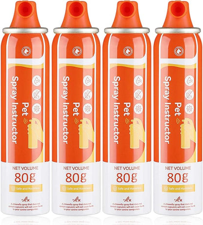 ANSJDH Spray Corrector Dog 80ml 4 Pack Spray Dog Trainer, Corrector Spray for Dog to Stops Barking, Jumping Up, Food Stealing, Dog Fights, Avoidance, Unwanted Dog Behaviour