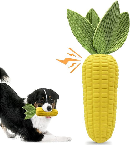 Squeaky Dog Toys for Aggressive Chewers, Indestructible Tough Dog Chew Toys for Small Medium Large Dogs, Interactive Dog Toys with Milk Flavor