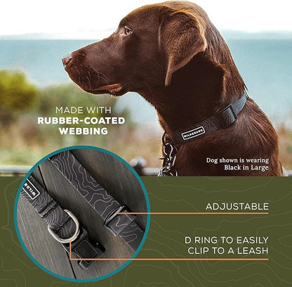 Wilderdog Waterproof Dog Collar - Repels Water & Dirt - Small 11"-15" - Black